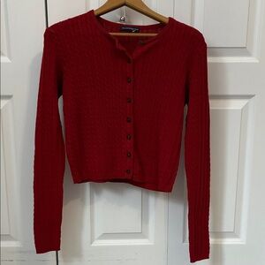 New without tag Brandy Melville red cardigan
